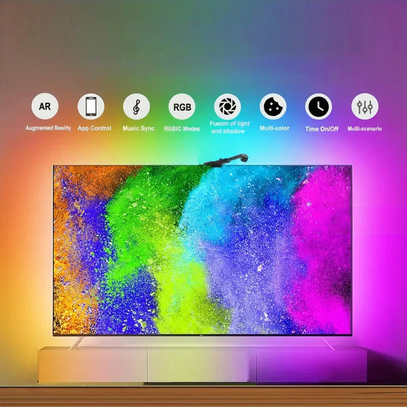 LUXVIA Elastyczna Taśma LED RGBIC do Telewizora – Sterowanie APP, Muzyka i Synchronizacja